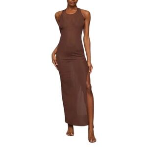 SKIMS long dress mesh coverup
